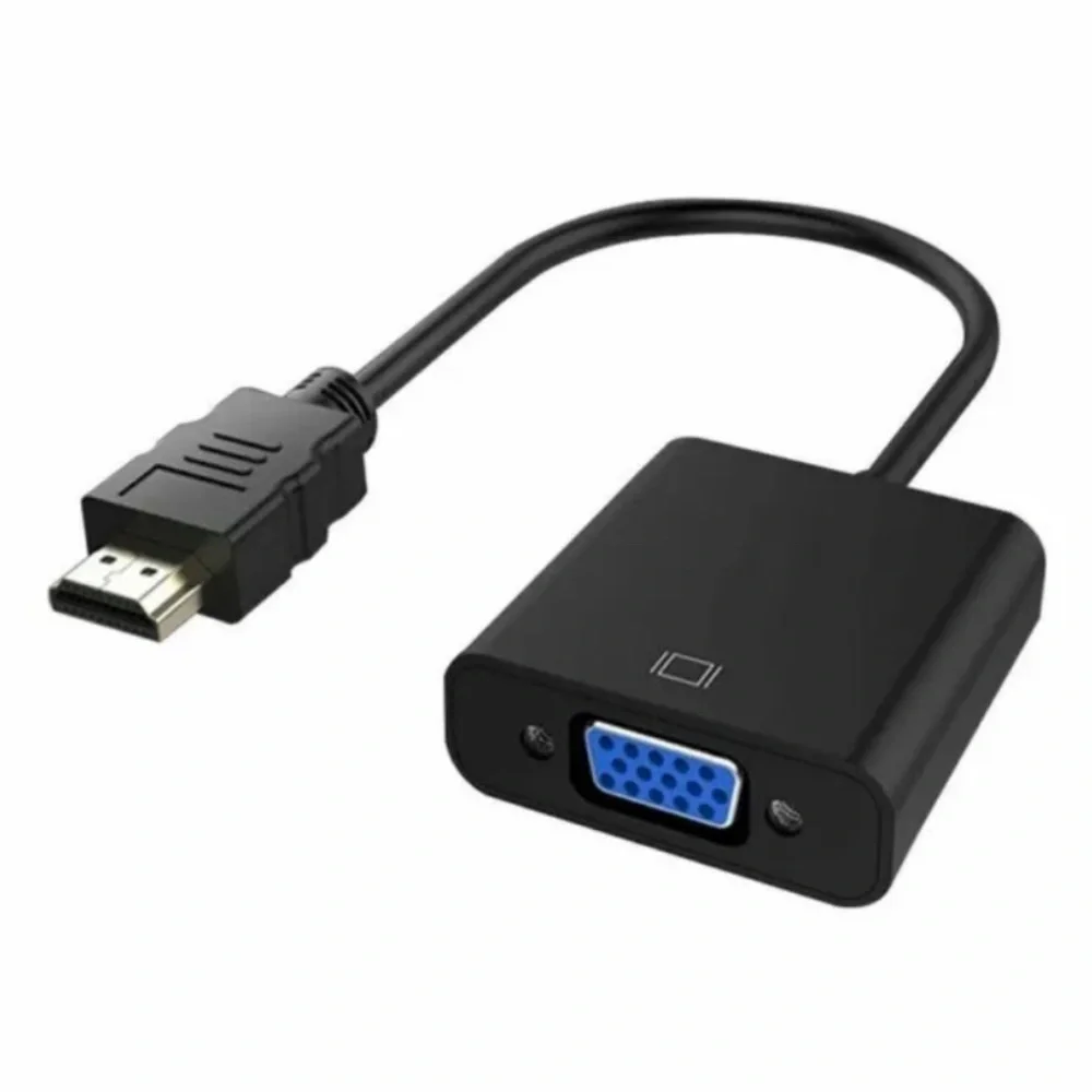 Display Port to VGA Female Video Cable Cord Converter Adapter PC Monitor Desktop